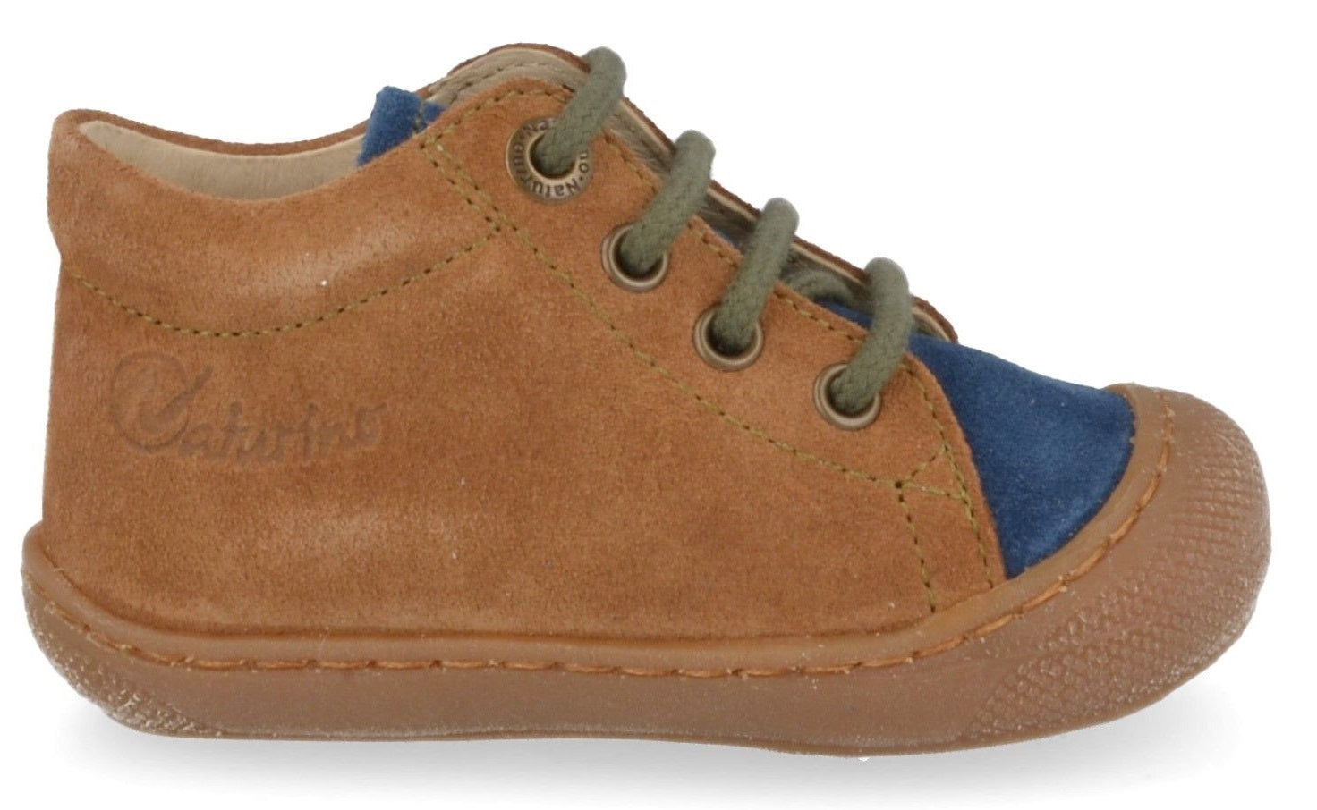 Naturino Veterschoen - Naturino Kinderschoenen | Cocoon Suede Indigo Militaire