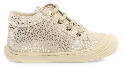 Chaussures à lacets Naturino - Chaussures pour enfants Naturino - Doré | Cocoon Suede Savage Platinum