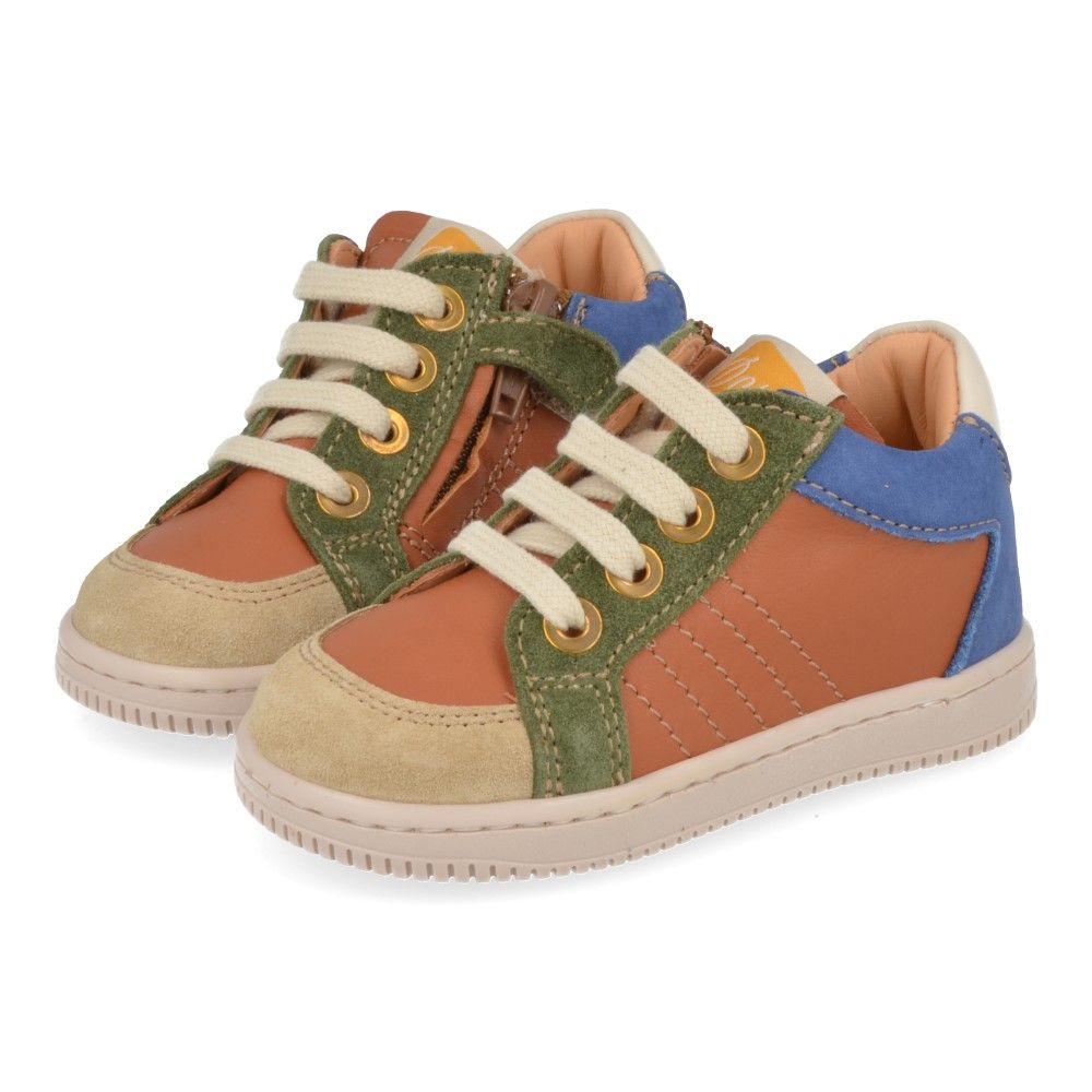 Ocra Sneaker - Ocra Kinderschoenen - Cognac | D076