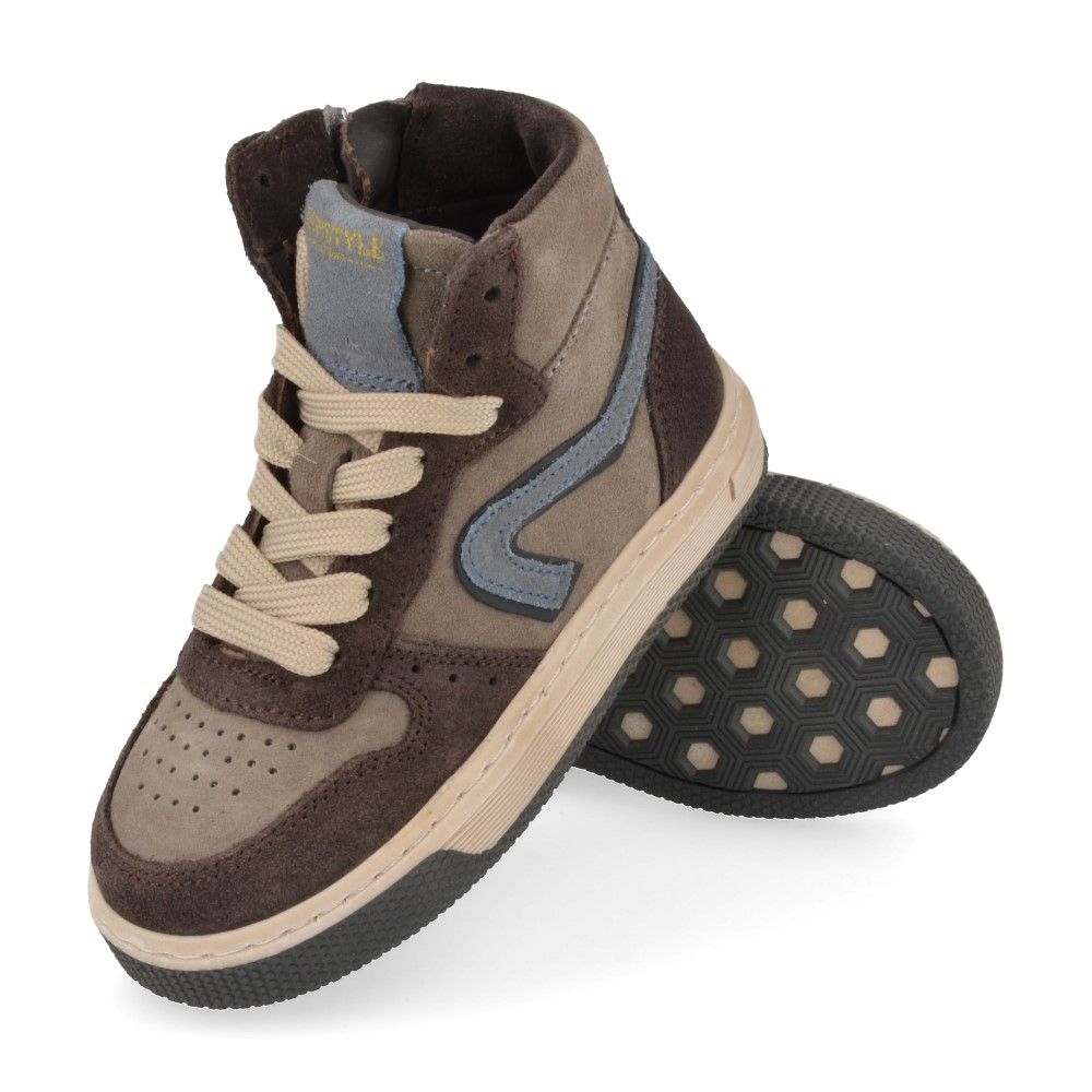 Pinocchio Sneaker - Pinocchio By Hip Kinderschoenen - Bruin | P1301