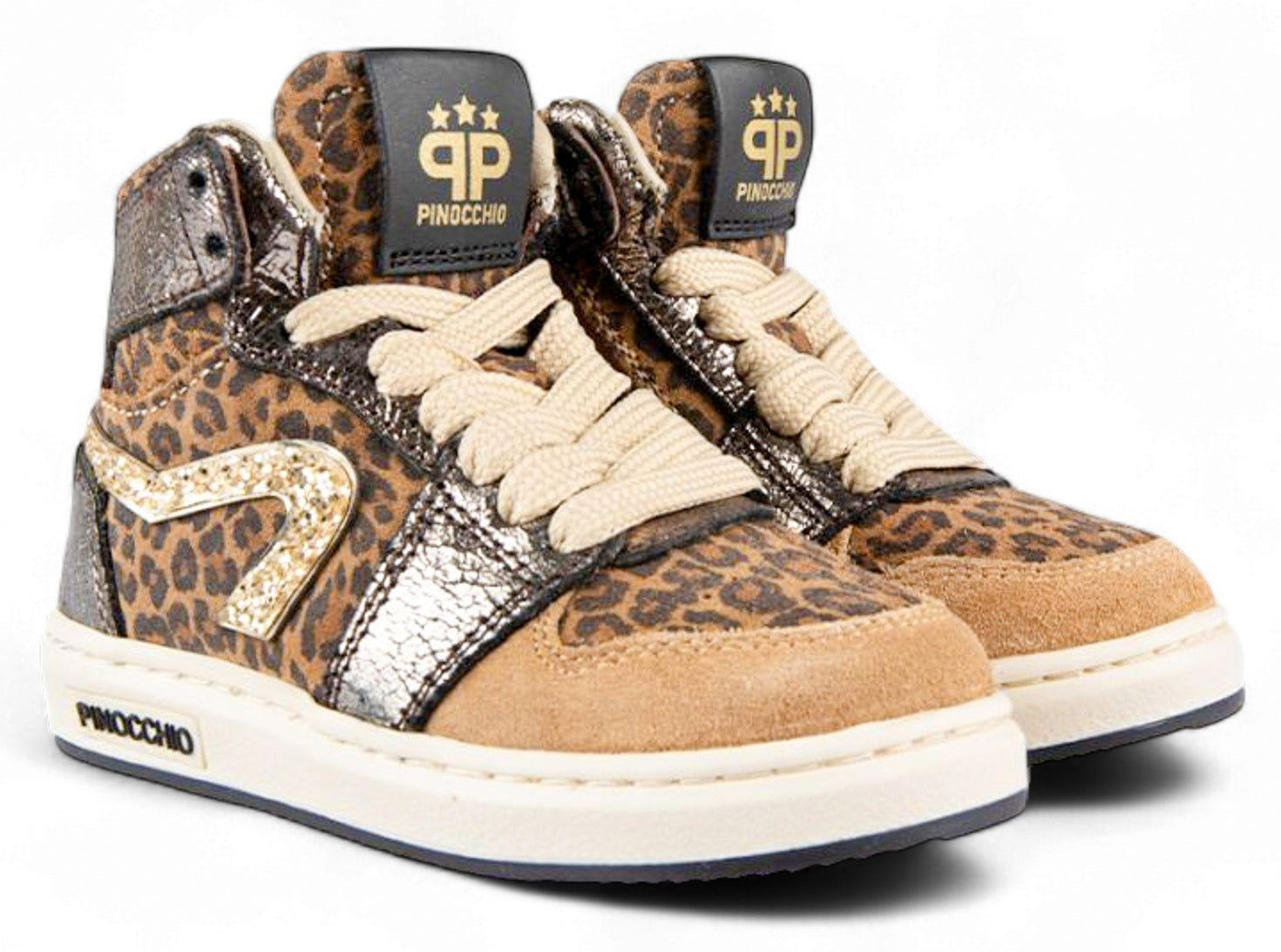 Pinocchio Sneaker - Pinocchio By Hip Kinderschoenen - Luipaard | P1765