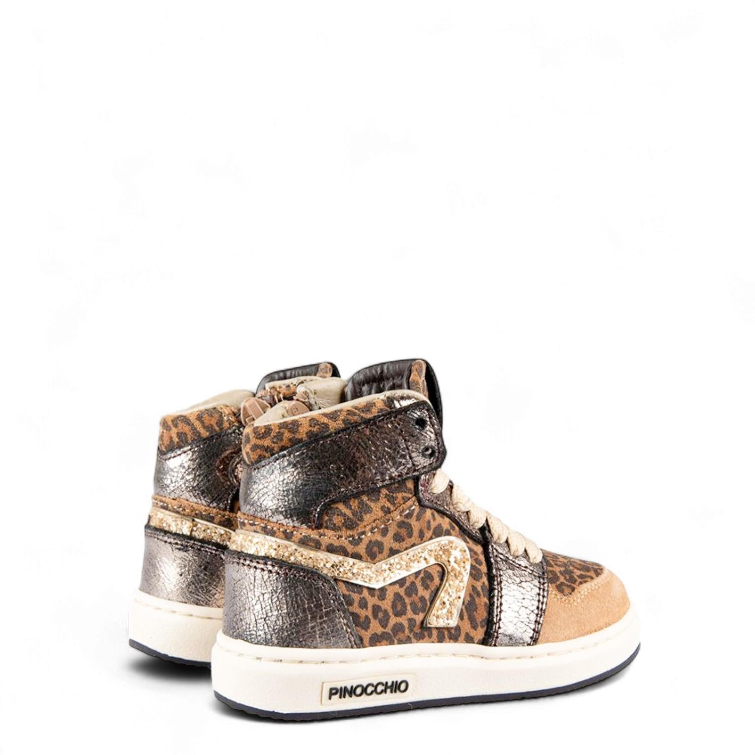 Pinocchio Sneaker - Pinocchio By Hip Kinderschoenen - Luipaard | P1765