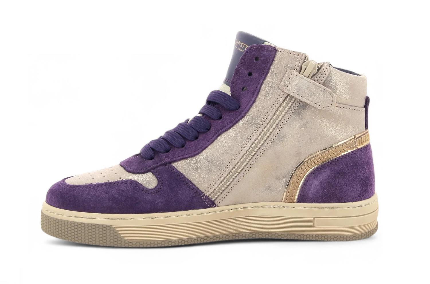 Pinocchio Sneaker - Pinocchio By Hip Kinderschoenen - Paars | P1301