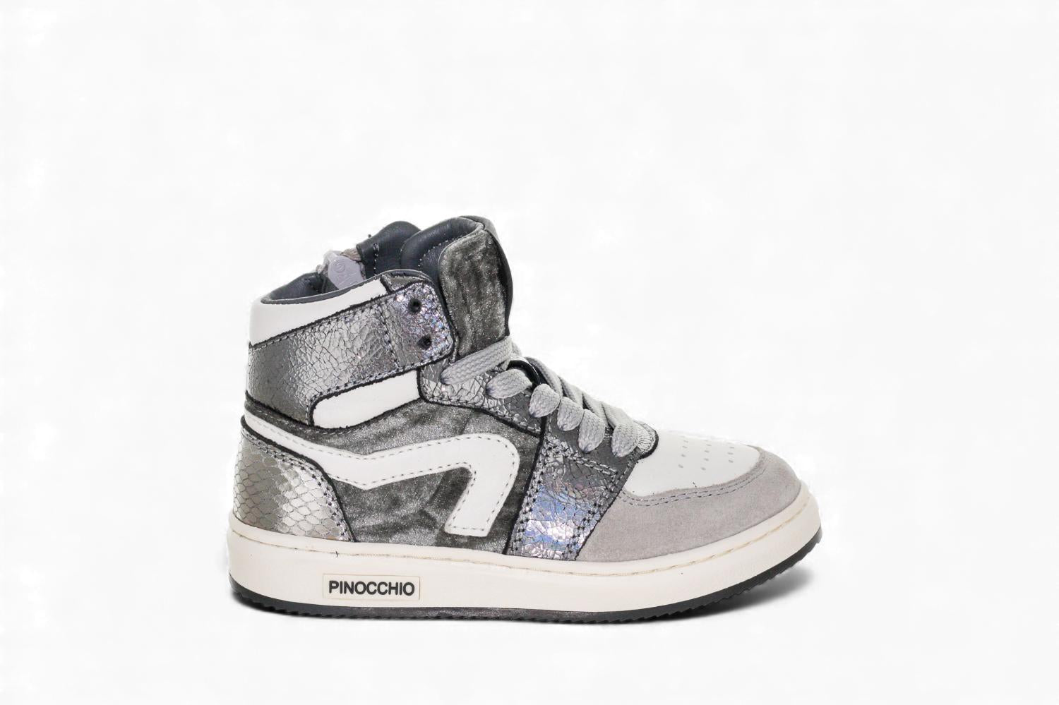 Pinocchio Sneaker - Pinocchio By Hip Kinderschoenen - Zilver | P1765