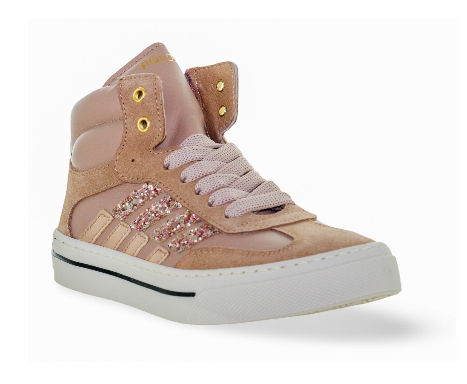 Poldino Sneaker - Poldino Kinderschoenen - Roze | 7002 Basket Cipria