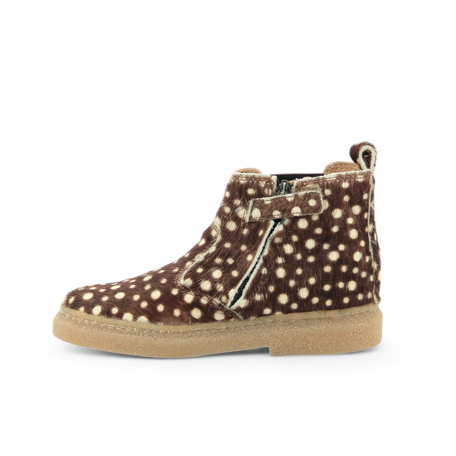 Pom D'Api Laars - Pom D'api Kinderschoenen - Bruin | Trix Jodzip Poa Brown