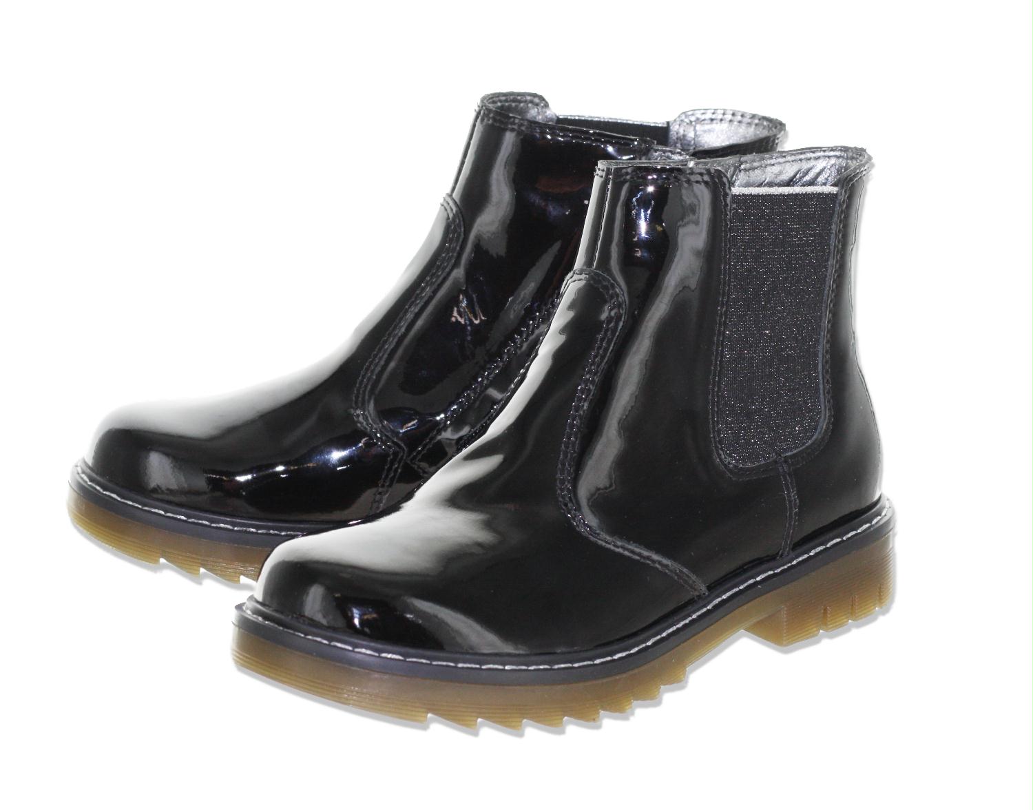 Pom D'Api Laars - Pom D'api Kinderschoenen | Sid Jodzip Leder Lak