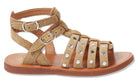 Pom D'Api Sandaal - Pom D'api Kinderschoenen - Beige | Plagette Gladiator