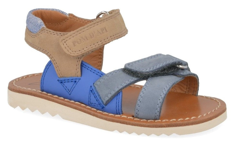 Pom D'Api Sandaal - Pom D'api Kinderschoenen - Blauw | Waff Jimmy