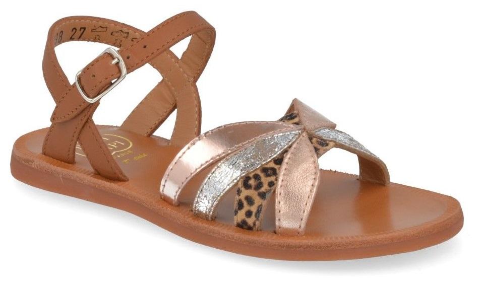 Pom D'Api Sandaal - Pom D'api Kinderschoenen - Cognac | Plagette Oto