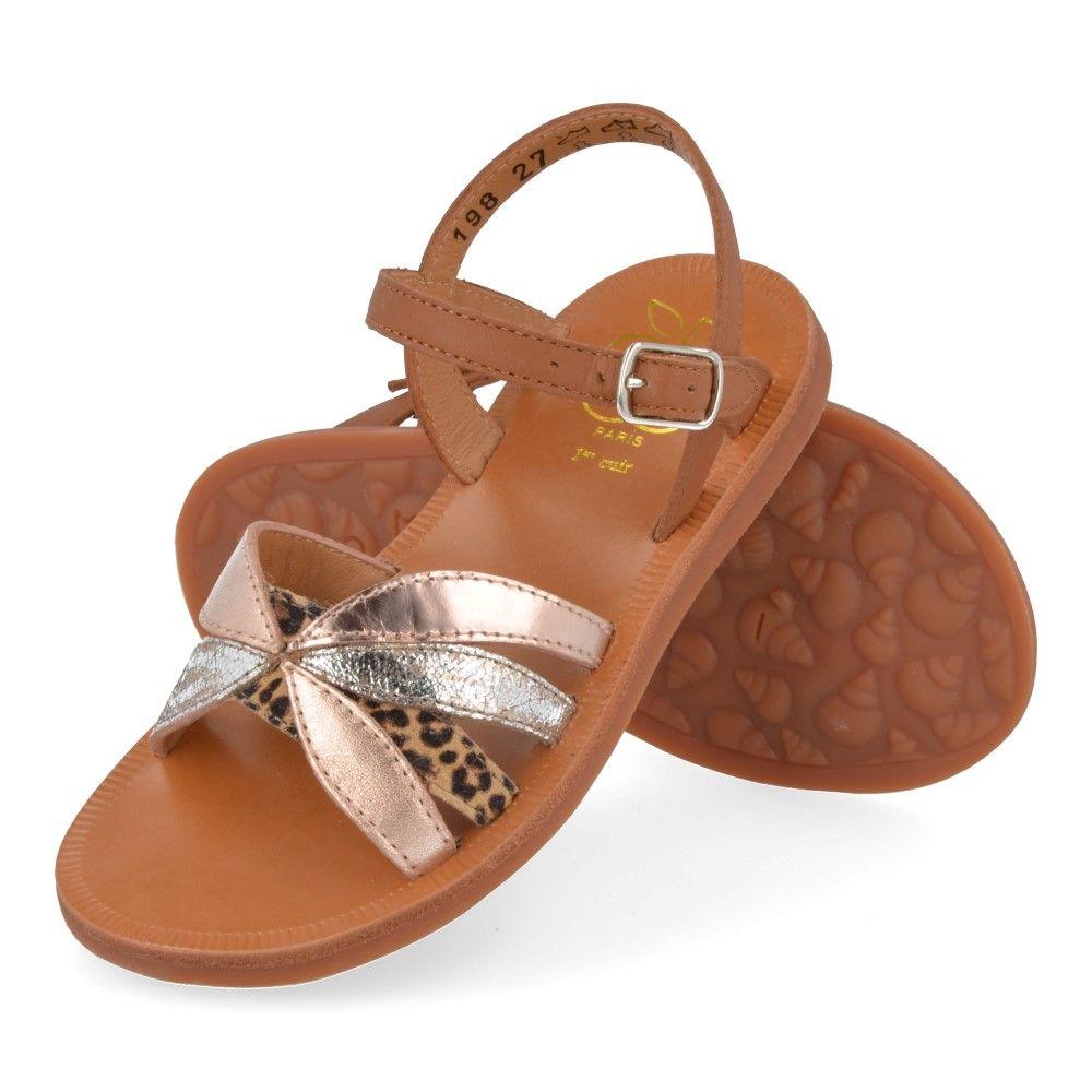 Pom D'Api Sandaal - Pom D'api Kinderschoenen - Cognac | Plagette Oto