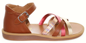Pom D'Api Sandaal - Pom D'api Kinderschoenen - Cognac | Poppy Erg