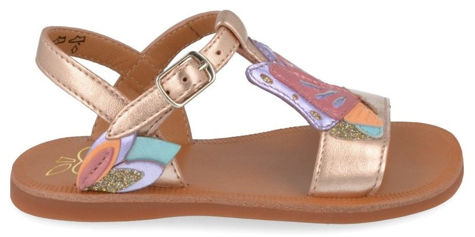 Pom D'Api Sandaal - Pom D'api Kinderschoenen - Goud | Pappilon