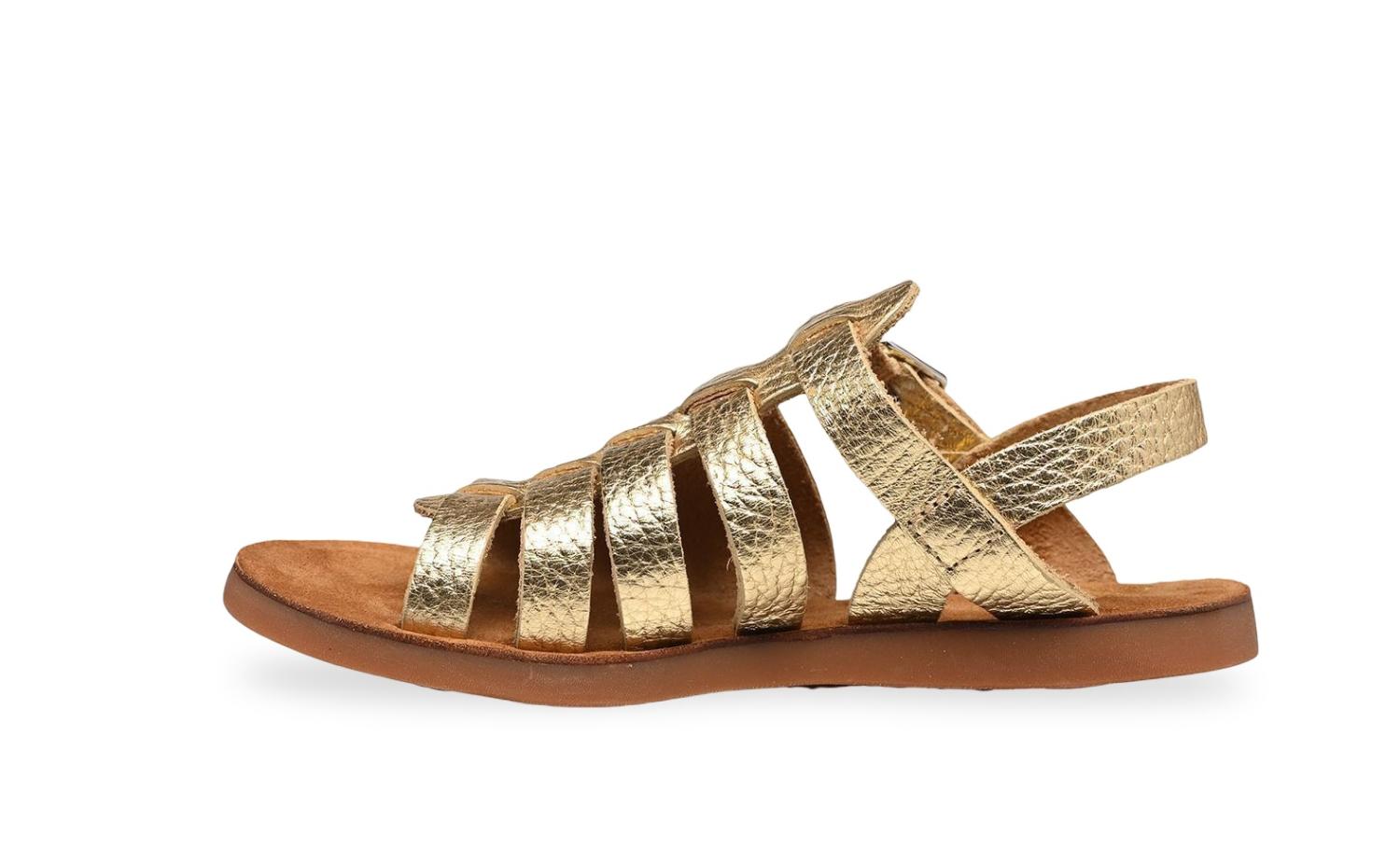 Pom D'api Sandaal - Pom D'api Kinderschoenen - Goud | Plagette Air Pur Strap