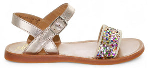 Pom D'Api Sandaal - Pom D'api Kinderschoenen - Goud | Plagette Buckle Tao