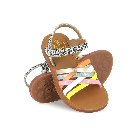 Pom D'Api Sandaal - Pom D'api Kinderschoenen - Goud | Plagette Lux