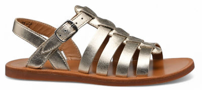Sandale Pom D'Api - Chaussures Enfant Pom D'api - Or | Sangle Plagette