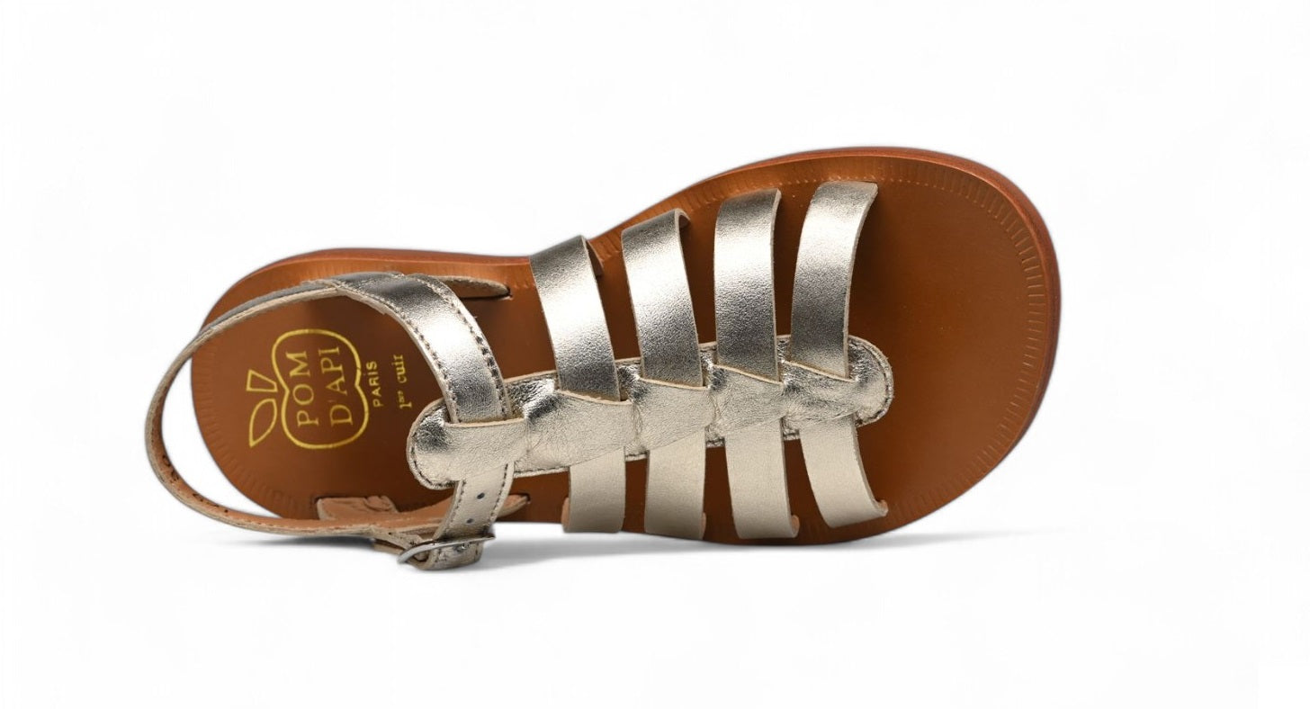Pom D'Api Sandaal - Pom D'api Kinderschoenen - Goud | Plagette Strap