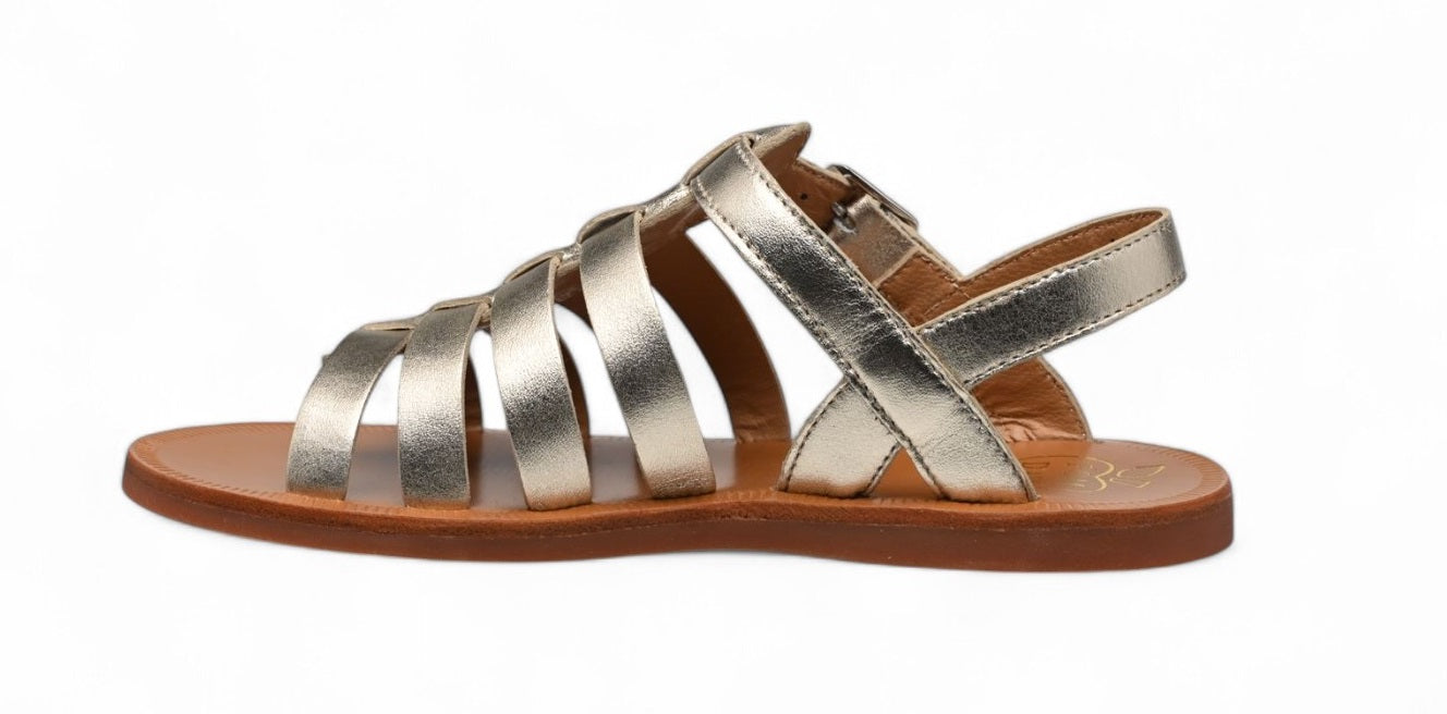 Pom D'Api Sandaal - Pom D'api Kinderschoenen - Goud | Plagette Strap