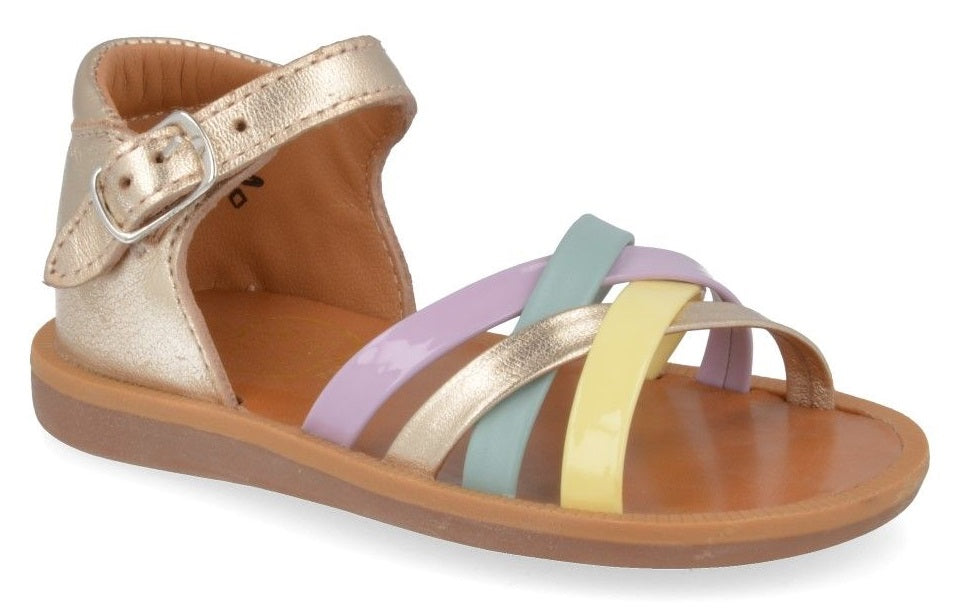 Pom D'Api Sandaal - Pom D'api Kinderschoenen - Goud | Poppy Erg