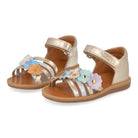 Pom D'Api Sandaal - Pom D'api Kinderschoenen - Goud | Poppy Multi Flo