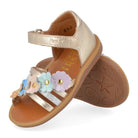 Pom D'Api Sandaal - Pom D'api Kinderschoenen - Goud | Poppy Multi Flo