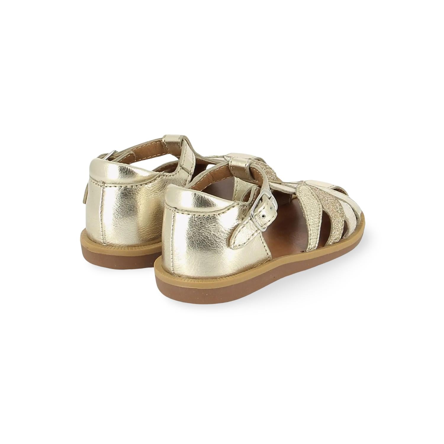 Pom D'Api Sandaal - Pom D'api Kinderschoenen - Goud | Poppy Oto