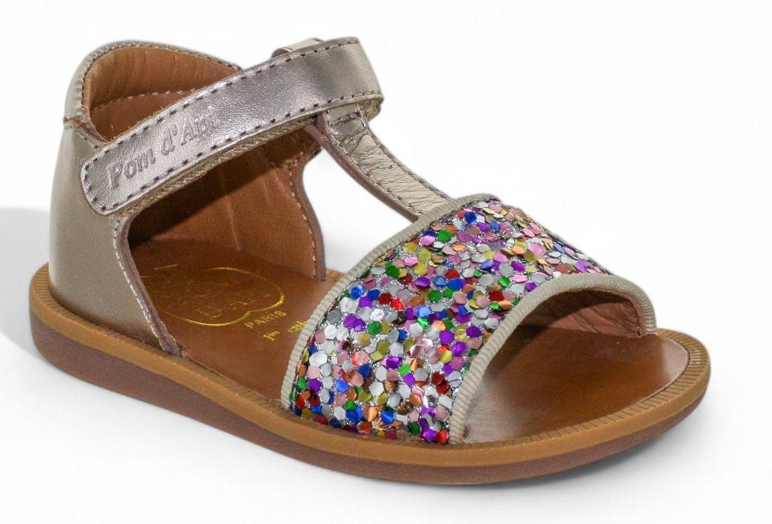Pom D'Api Sandaal - Pom D'api Kinderschoenen - Goud | Poppy Tao Easy