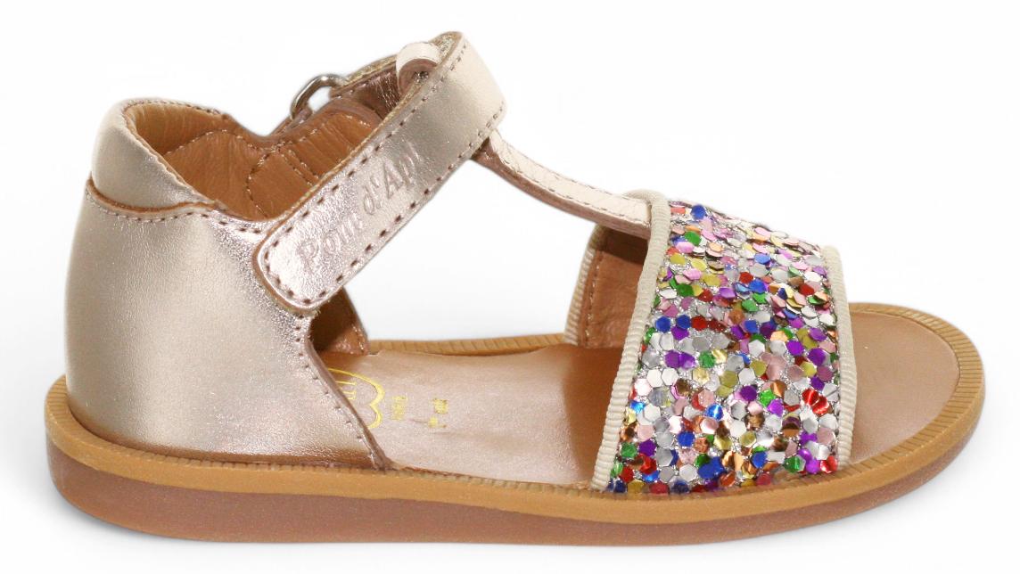Pom D'Api Sandaal - Pom D'api Kinderschoenen - Goud | Poppy Tao Easy