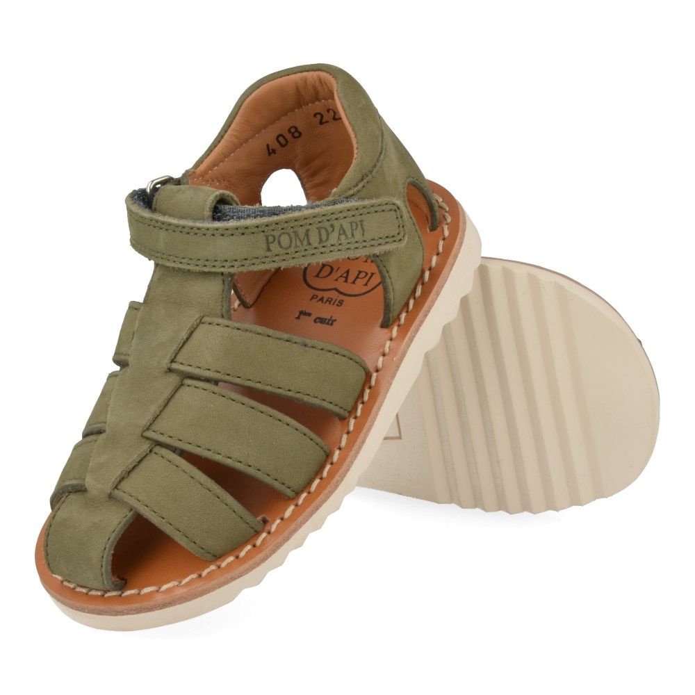 Pom D'Api Sandaal - Pom D'api Kinderschoenen - Groen | Waff Pappy