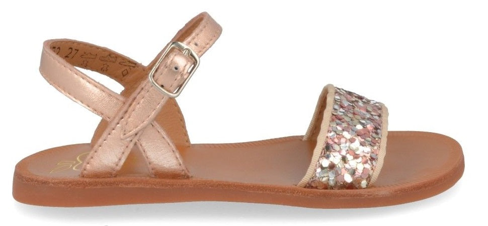 Pom D'Api Sandaal - Pom D'api Kinderschoenen - Roze | Plagette Buckle Tao