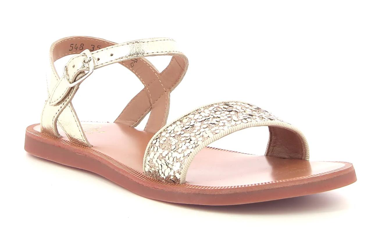 Pom D'Api Sandaal - Pom D'api Kinderschoenen - Roze | Plagette Buckle Tao Lamgli