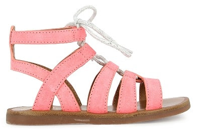 Pom D'Api Sandaal - Pom D'api Kinderschoenen - Roze | Plagette Guily Strap Fluo Calipso