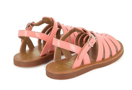 Pom D'Api Sandaal - Pom D'api Kinderschoenen - Roze | Plagette Strap Vernis Picante