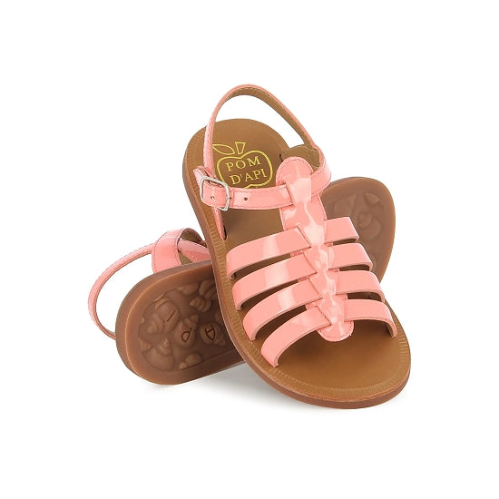 Pom D'Api Sandaal - Pom D'api Kinderschoenen - Roze | Plagette Strap Vernis Picante