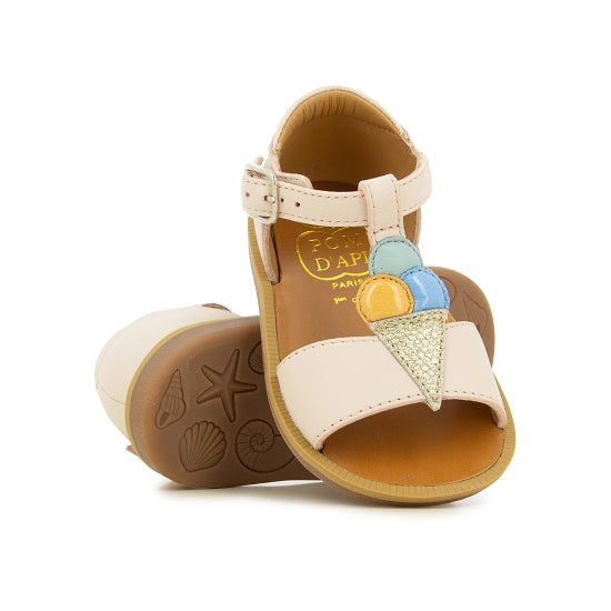 Pom D'api Sandaal - Pom D'api Kinderschoenen - Roze | Poppy Ice Cream