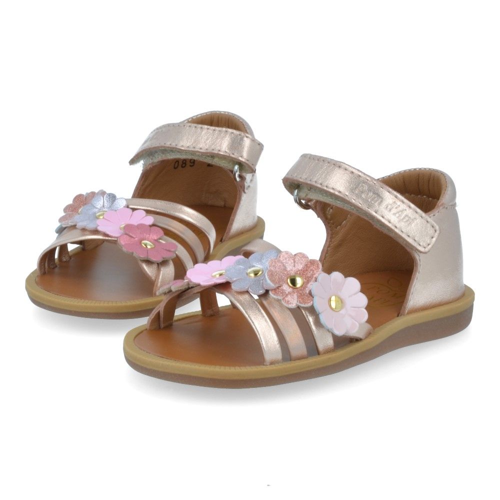 Pom D'Api Sandaal - Pom D'api Kinderschoenen - Roze | Poppy Multi Flo
