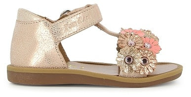 Pom D'Api Sandaal - Pom D'api Kinderschoenen - Roze | Poppy Strass Flowers