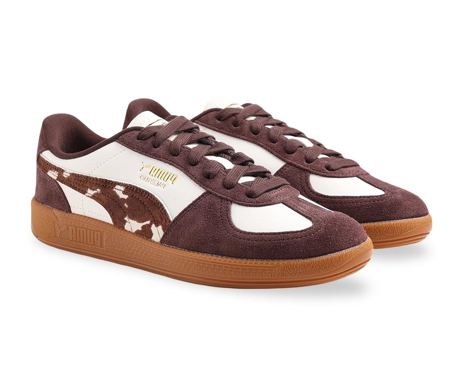 Puma Sneaker - Puma Kinderschoenen - Wit | Palermo Cow Warm Chocolate Brown