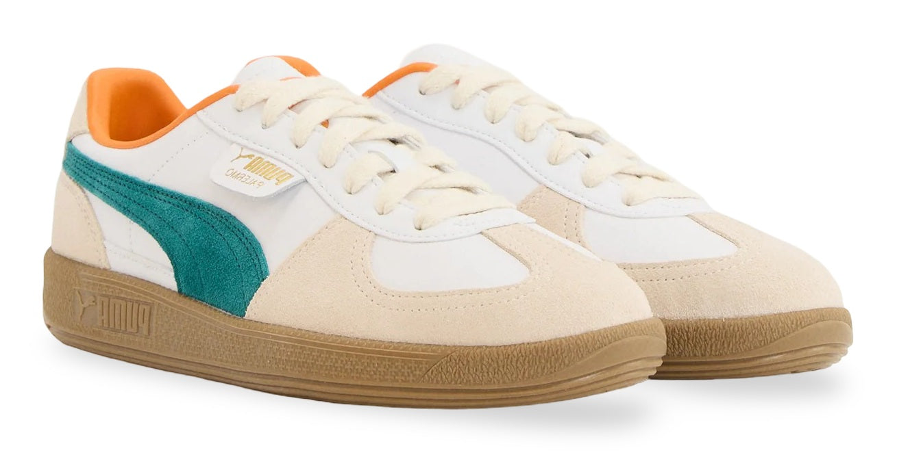 Puma Sneaker - Puma Kinderschoenen - Wit | Palermo White Emerald Gum