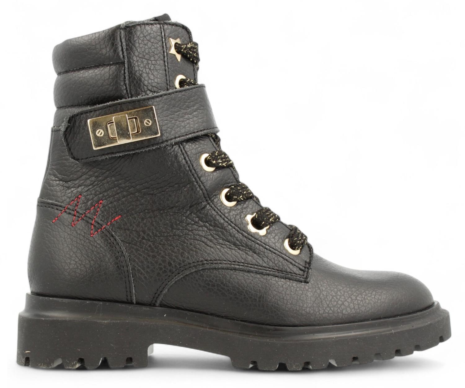 Red Rag Veterboot - Red Rag Kinderschoenen - Zwart | 11278 Nappa