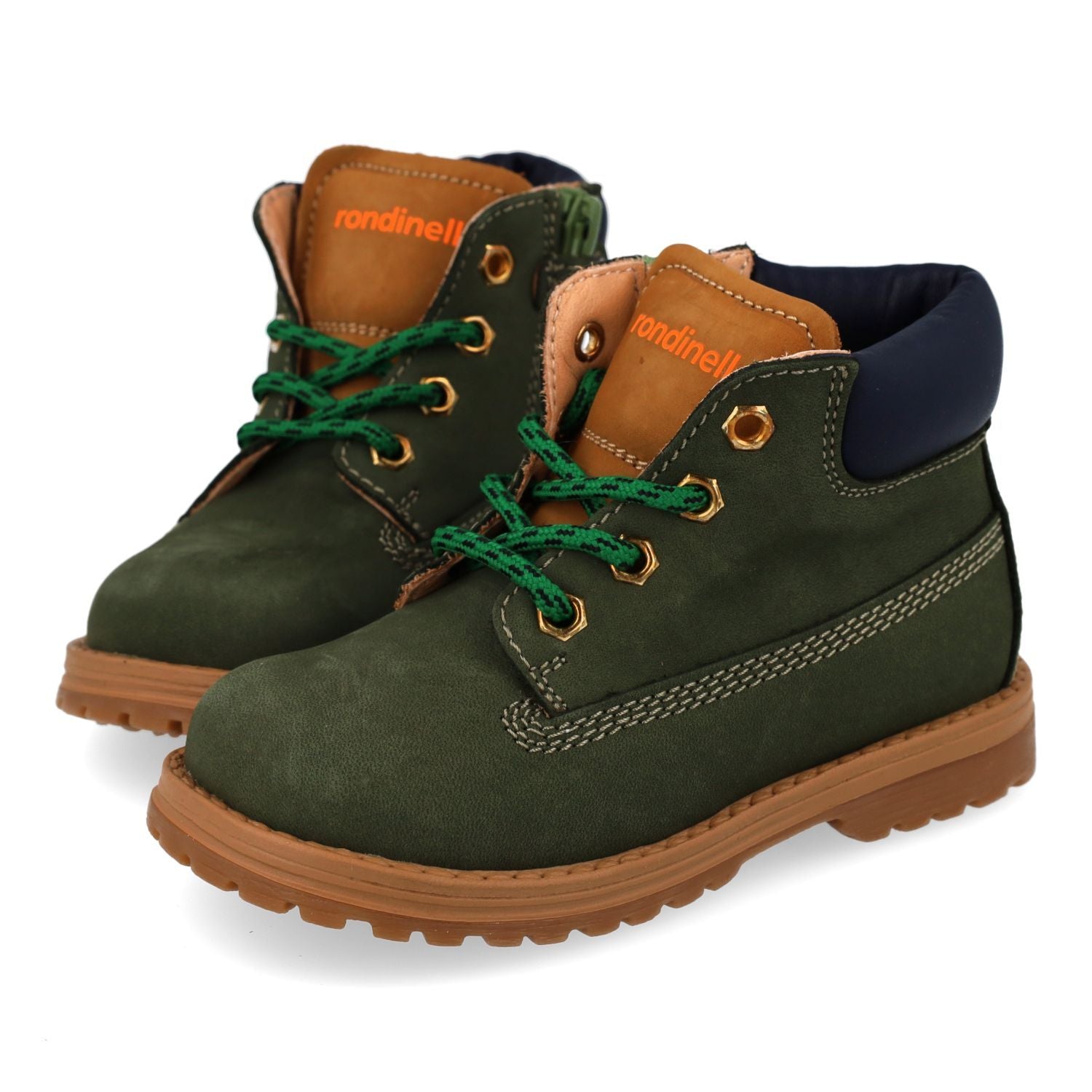 Rondinella Veterboot - Rondinella Kinderschoenen - Groen | 4432-4N