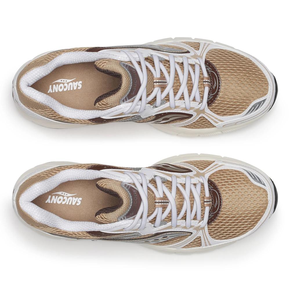 Saucony Sneaker - Saucony Damesschoenen - Beige | Grid Legacy Saddle/White