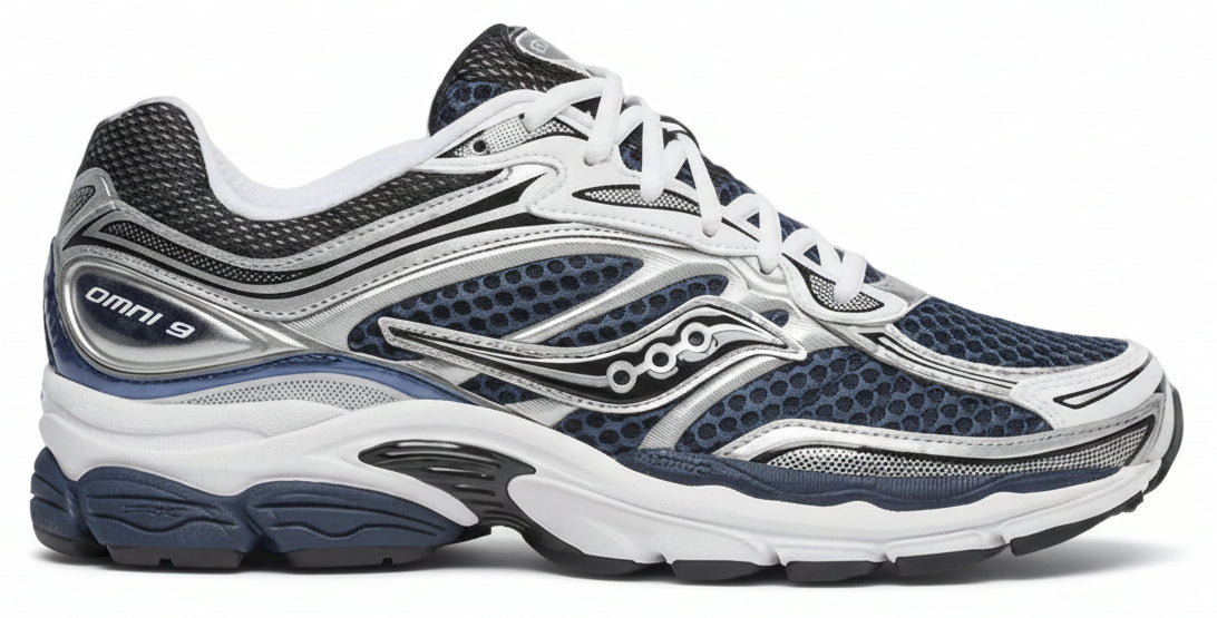 Saucony Sneaker - Saucony Damesschoenen - Blauw | Pro Grid Omni 9 Deep Navy