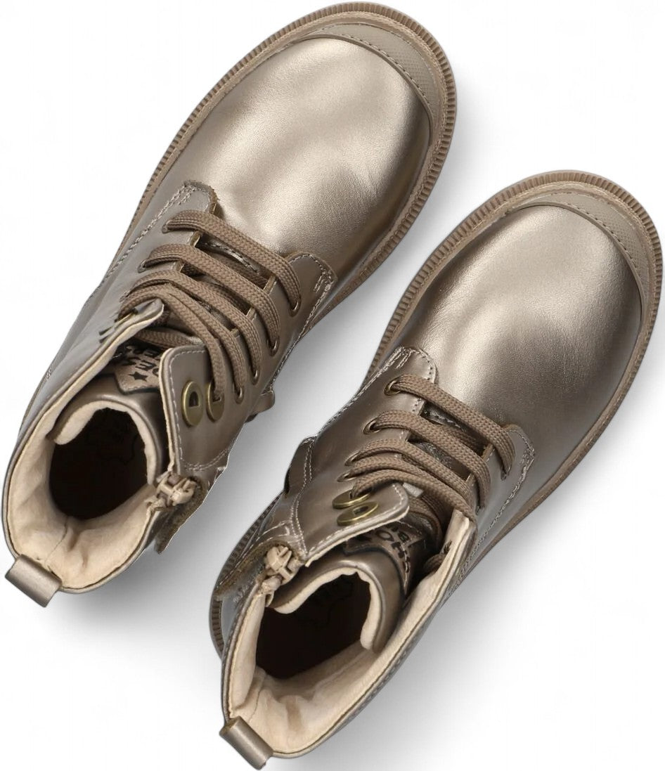 Shoesme Veterboot - Shoesme Kinderschoenen - Goud | NT24W007