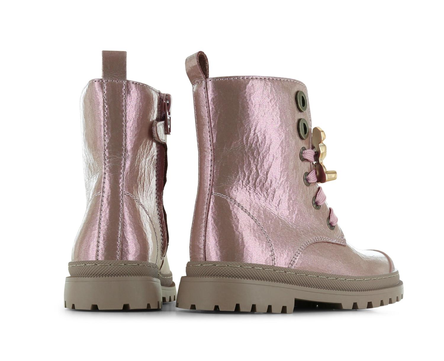Shoesme Veterboot - Shoesme Kinderschoenen - Roze | NT26W007-F