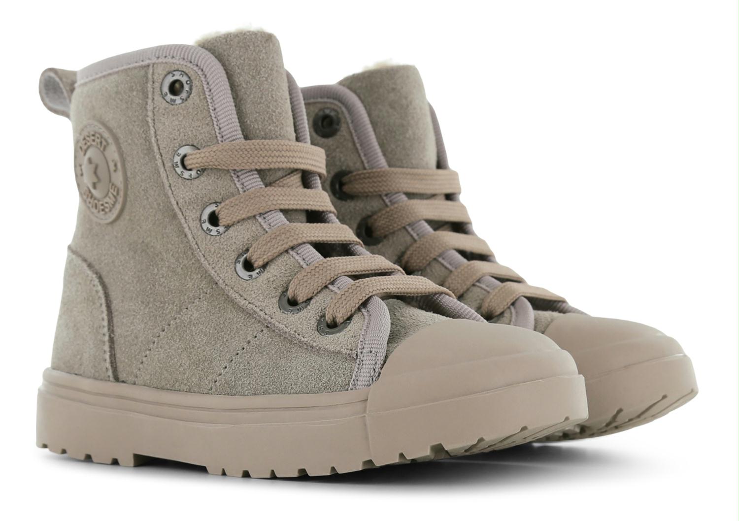 Shoesme Veterboot - Shoesme Kinderschoenen - Taupe | SW23W006