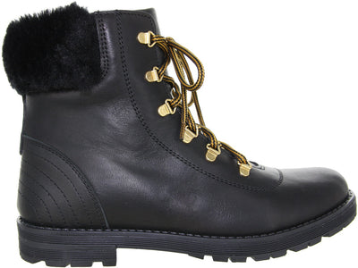 Bottes à lacets Simone Mathieu - Chaussures enfant Simone Mathieu - Noir | 3502 Noir