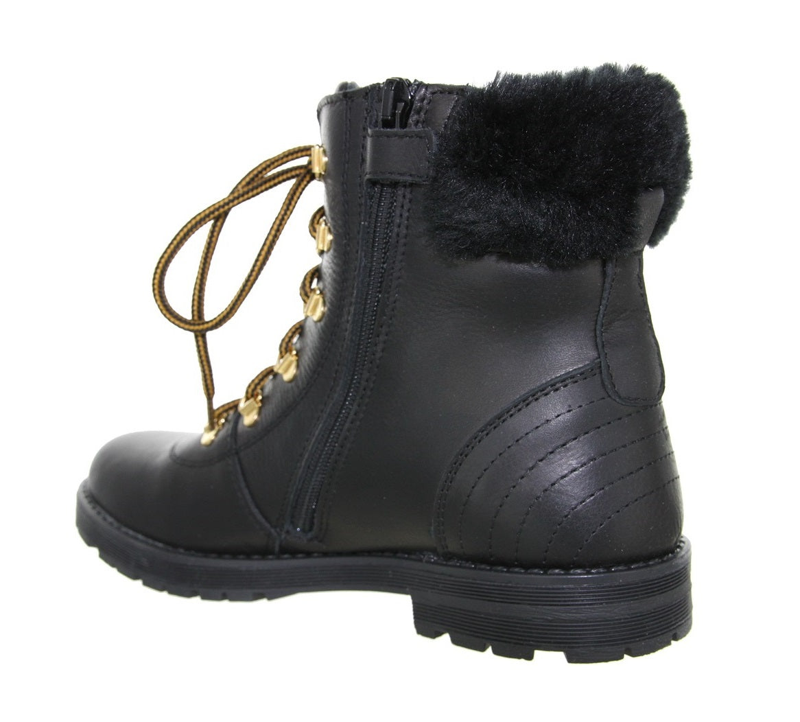Simone Mathieu Veterboots - Simone Mathieu Kinderschoenen | 3502 Zwart