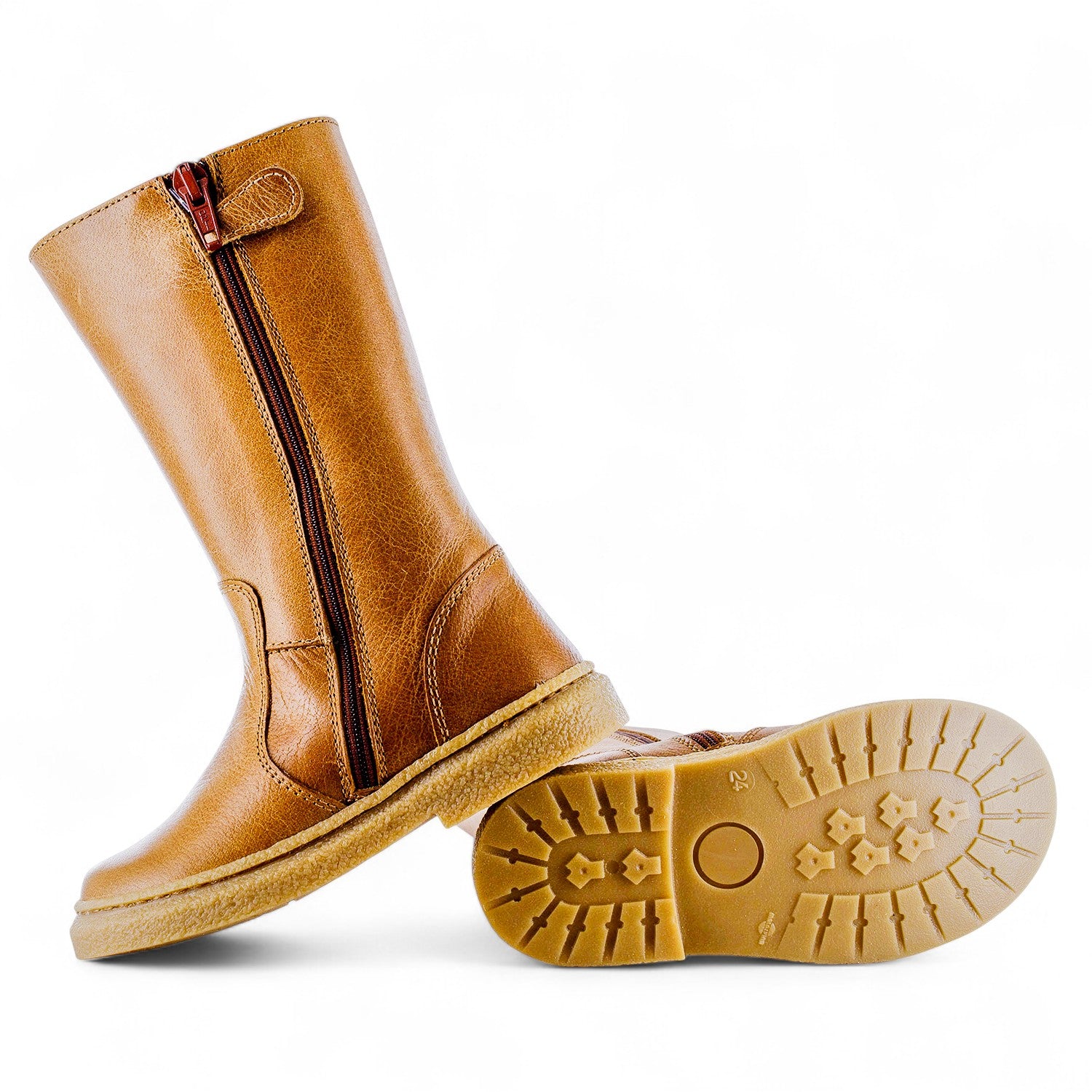 Stones & Bones Laars - Stones & Bones Kinderschoenen - Cognac | Paora 5155 Calf Cuio